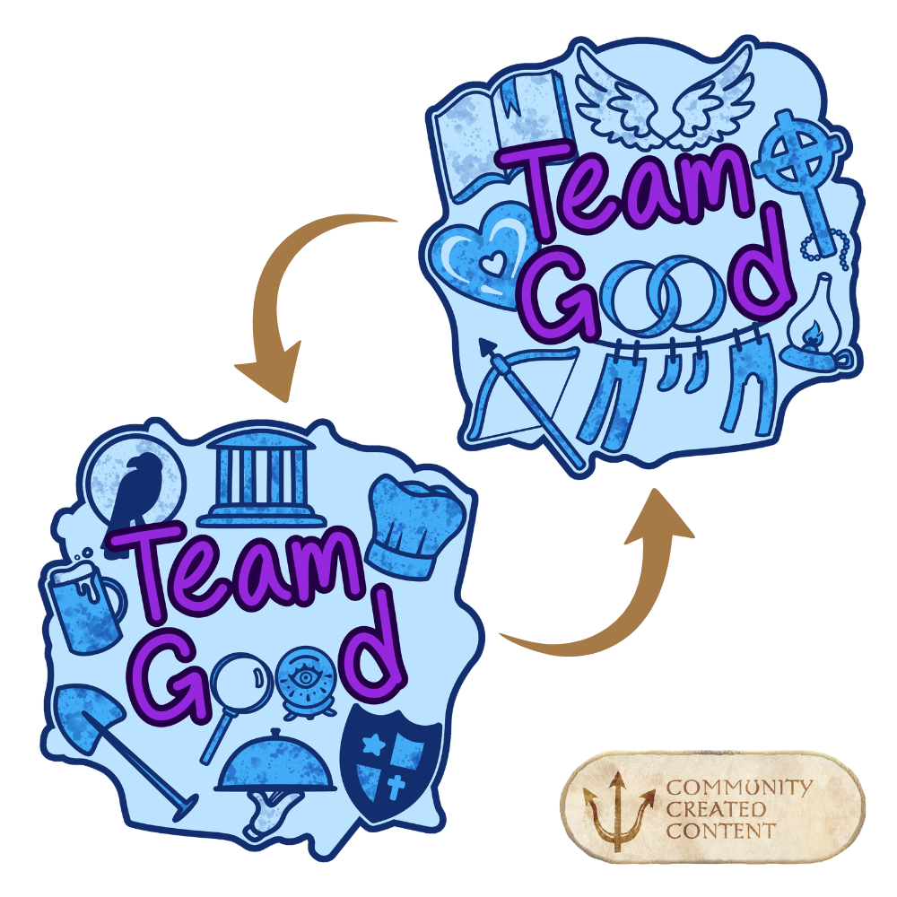 Atlantis Swag: Blood on the Clocktower - 2.5" Team Good Acrylic Keychain