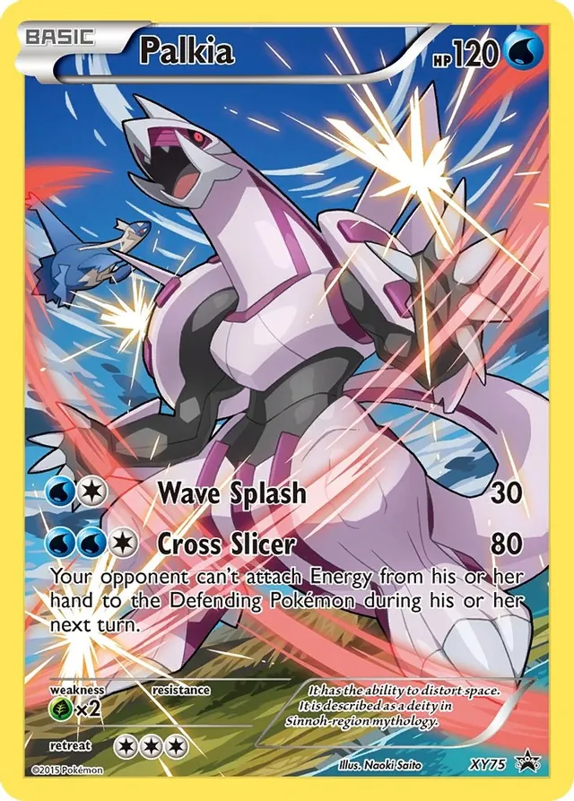 Palkia (Full Art Promo) - XY75 (XY:PR) Promo - Near Mint Holofoil