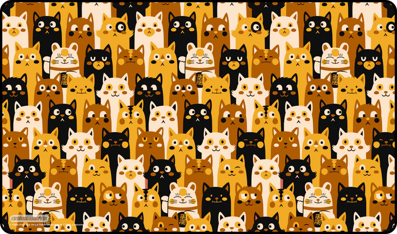 GamerMats: Playmat - Cat Pattern