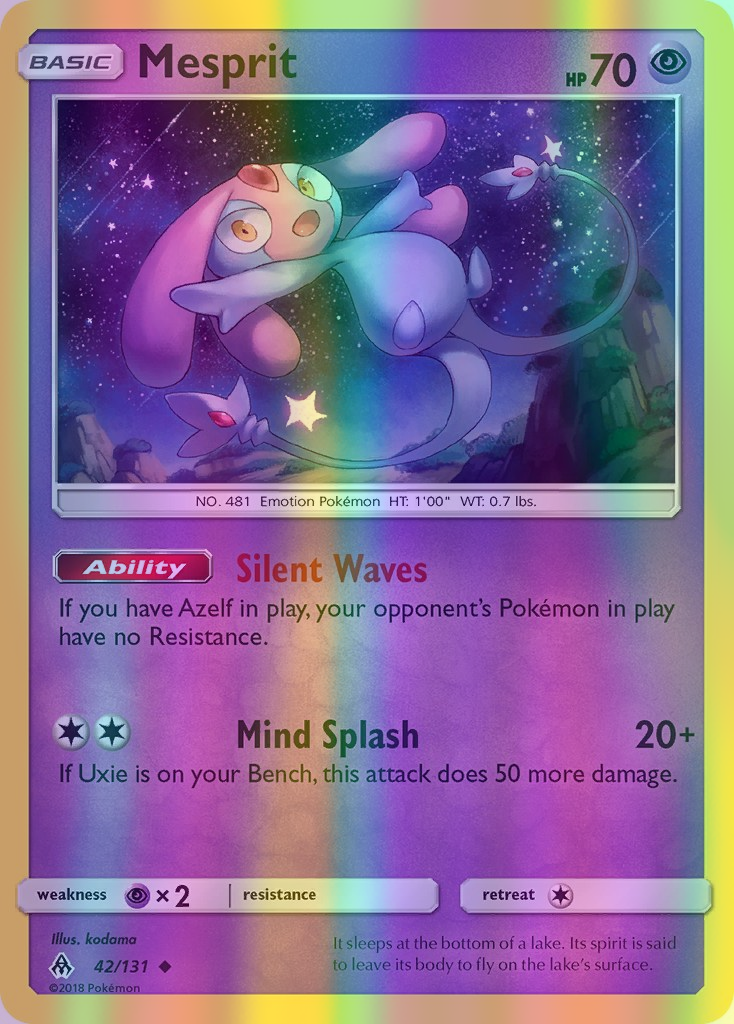 Mesprit - 042/131 (FLI) Uncommon - Near Mint Reverse Holofoil