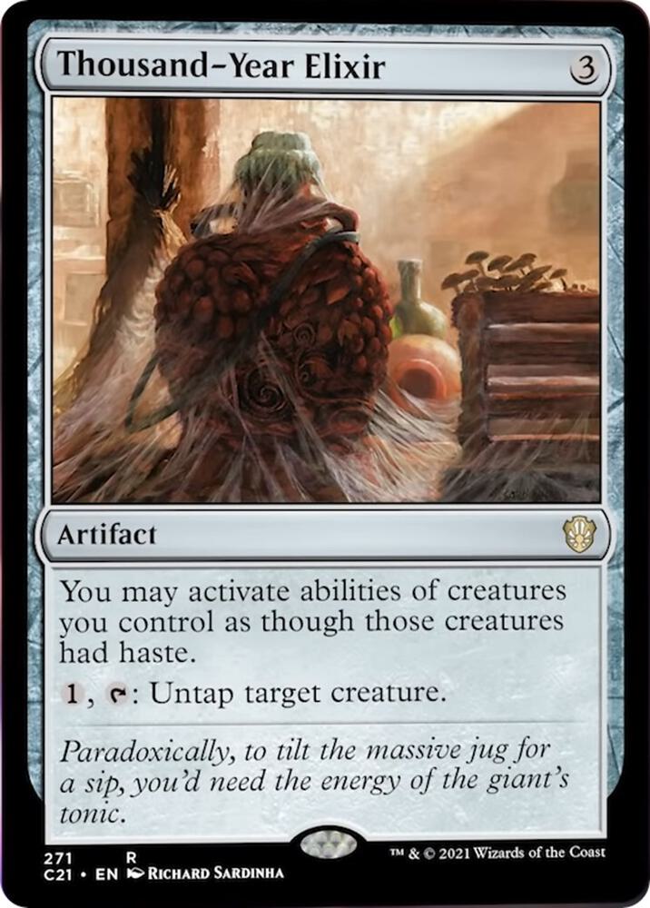 Thousand-Year Elixir (C21-R) Moderate Play