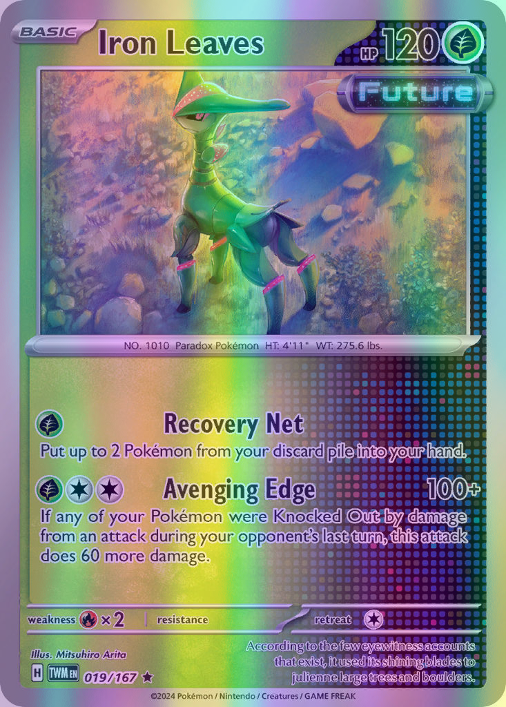 iron leaves pokemon card Iron Leaves - 019/167 (TWM) Rare