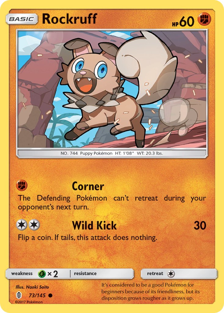 Rockruff - 073/145 (SM:GRI) Common - Near Mint
