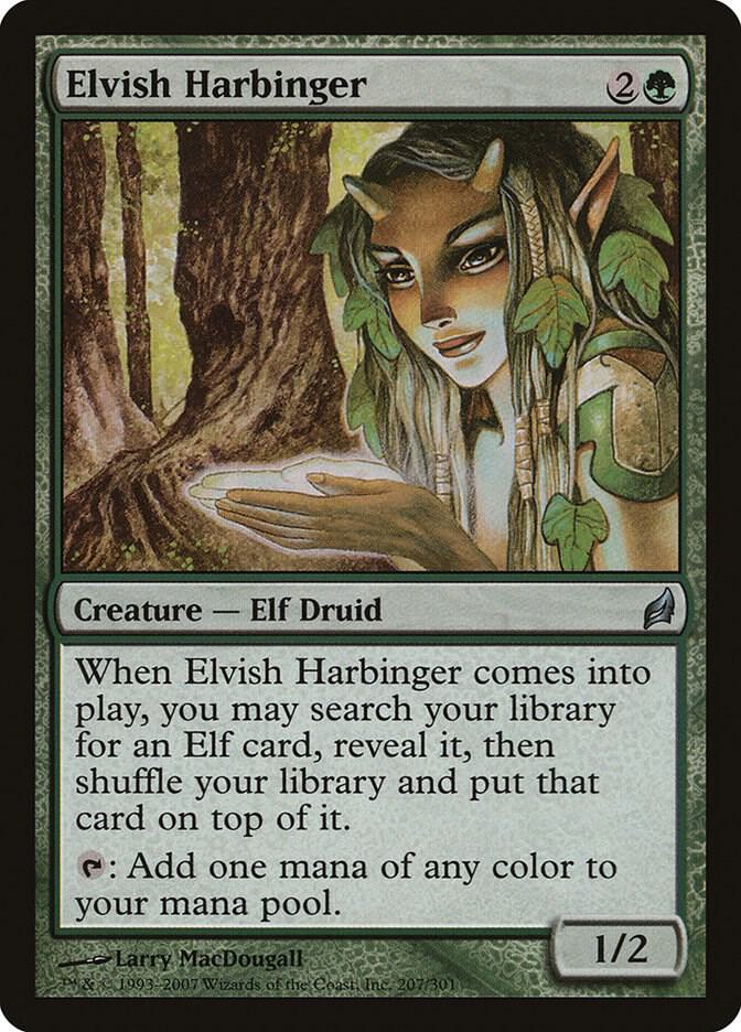 Elvish Harbinger (LRW-U) Moderate Play
