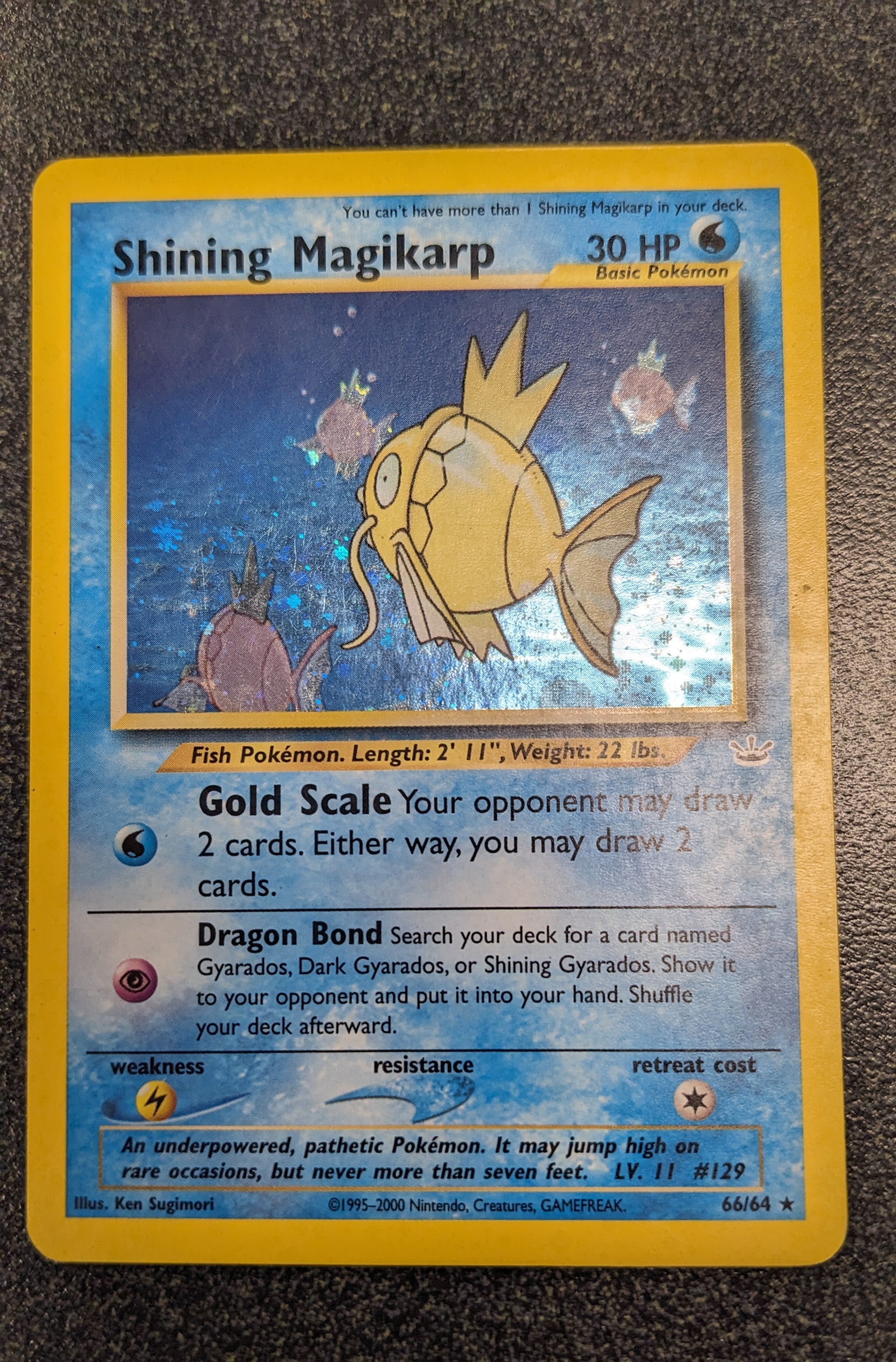 Shining Magikarp (66/64) Unlimited Moderate Play