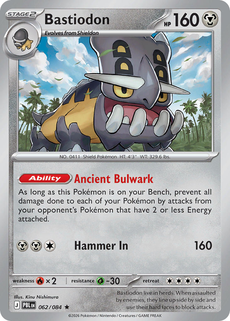 Bastiodon - 062/084 (PBL) Rare