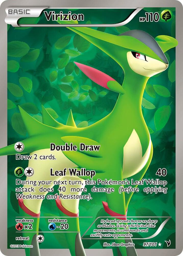 Virizion (Full Art) - 097/101 (NVI) Ultra Rare - Light Played