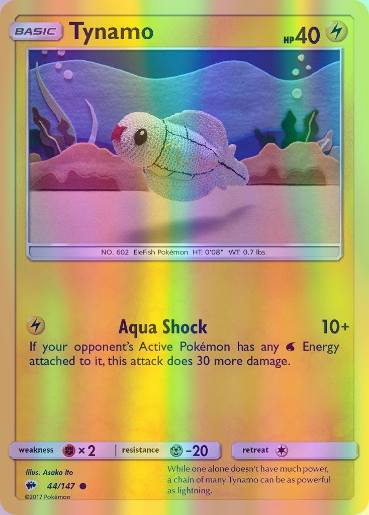 Tynamo - 044/147 (SM:BUS) Common - Near Mint Reverse Holofoil