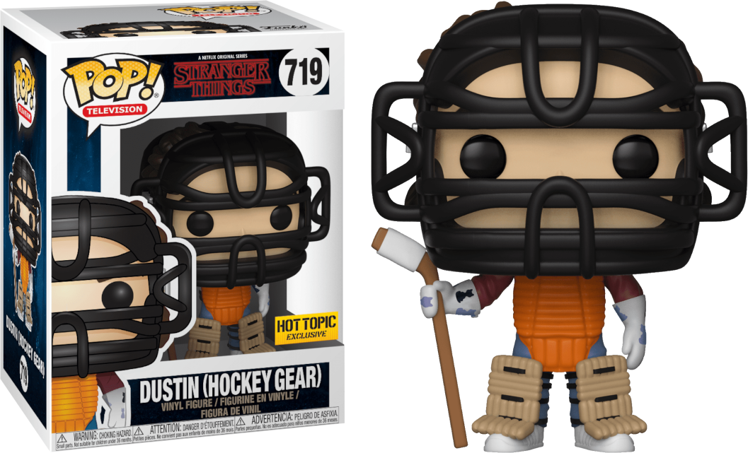 POP Figure: Stranger Things #0719 - Dustin (Hockey Gear) (Hot Topic Exclusive)