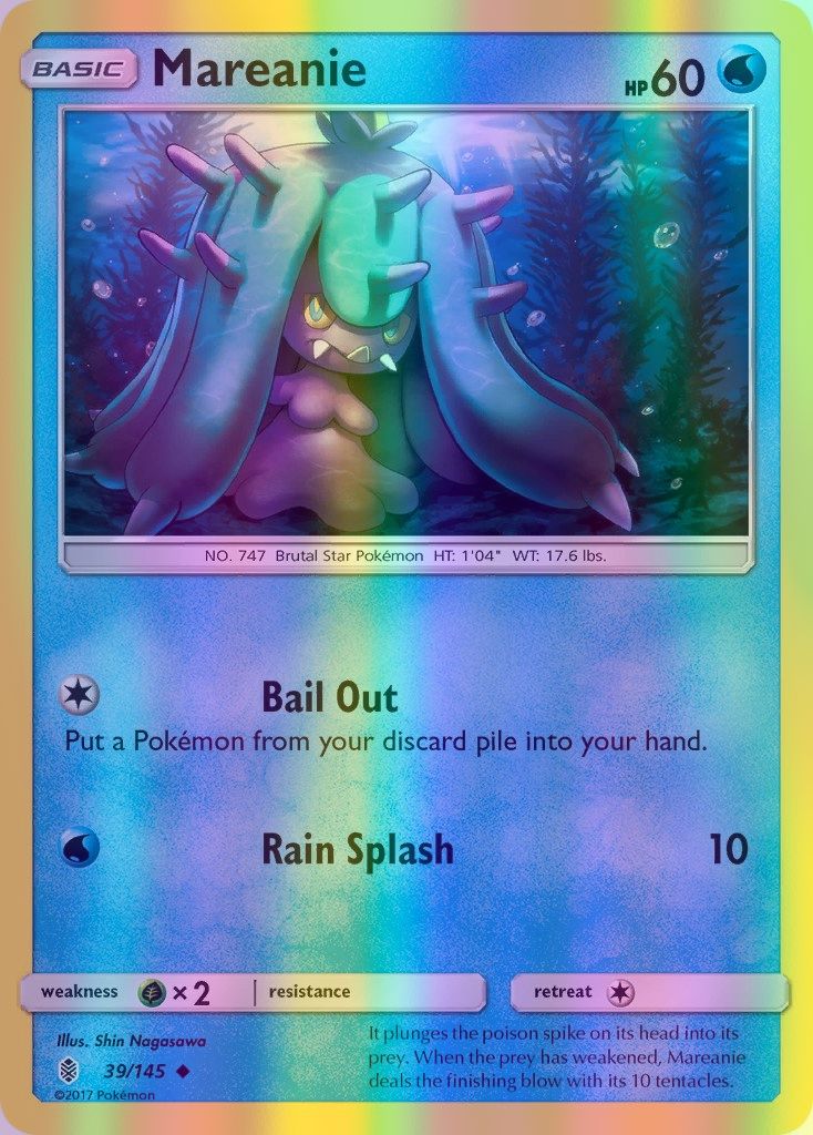 Mareanie - 039/145 (SM:GRI) Uncommon - Near Mint Reverse Holofoil