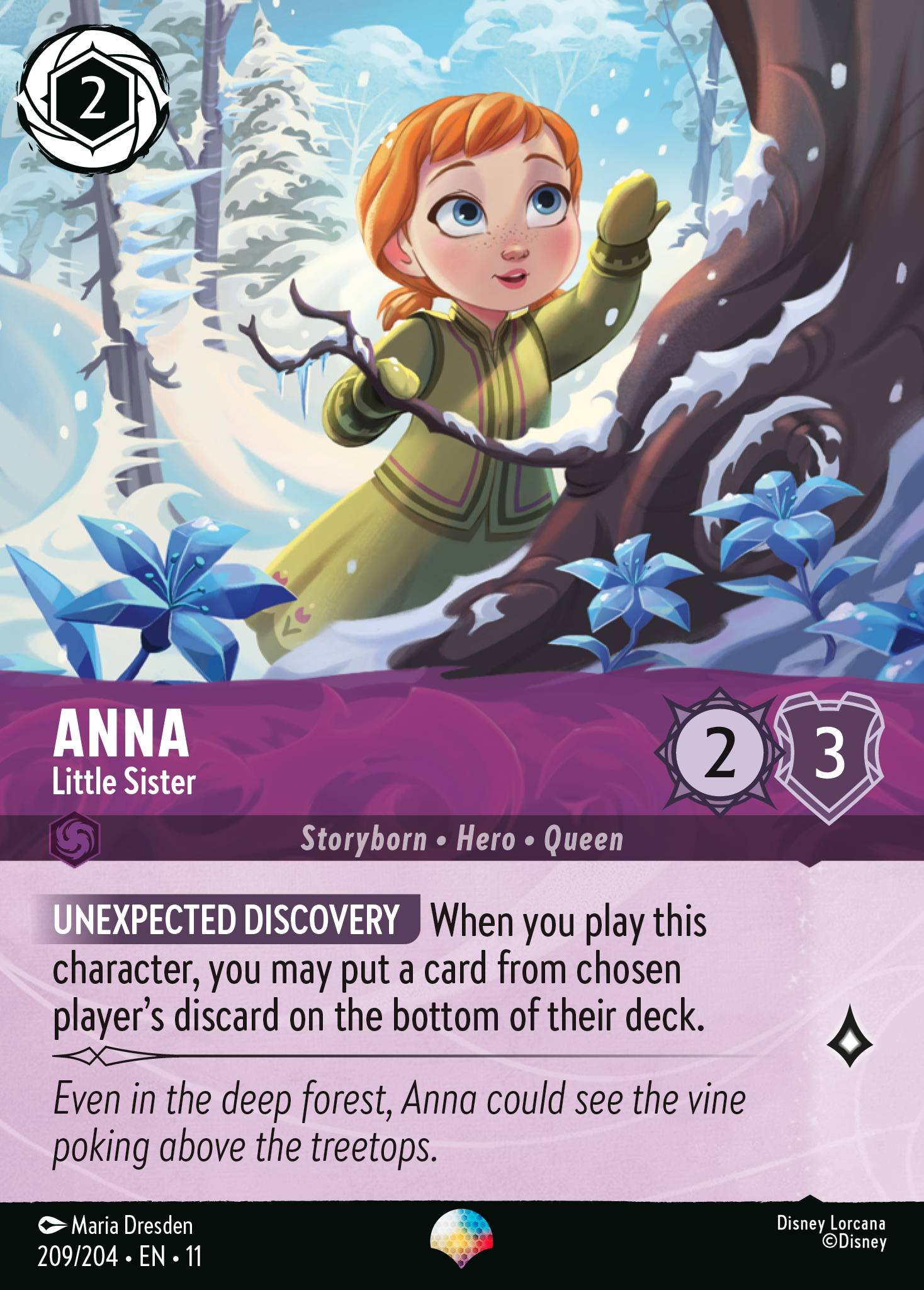 Anna - Little Sister (209/204 - Winterspell) Epic