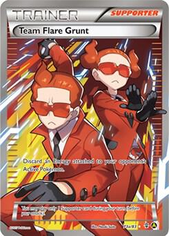 Team Flare Grunt (Full Art) - 073a/083 (GEN) Alternate Art Promo - Moderate Play Holofoil