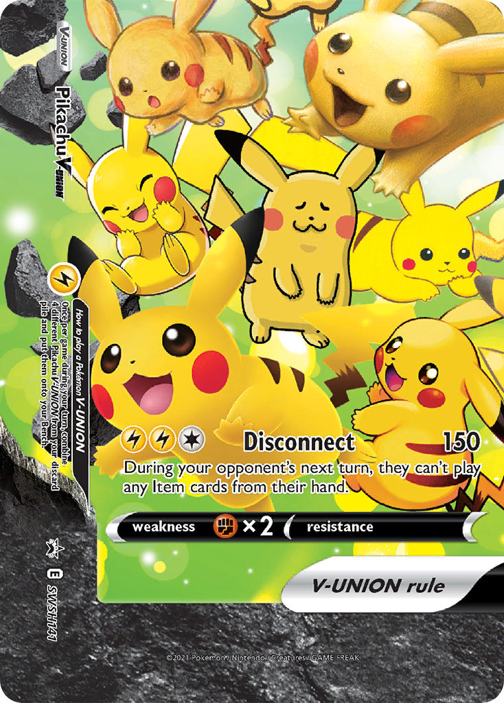 Pikachu V-Union - SWSH141 (SWSH:PR) Promo - Near Mint Holofoil