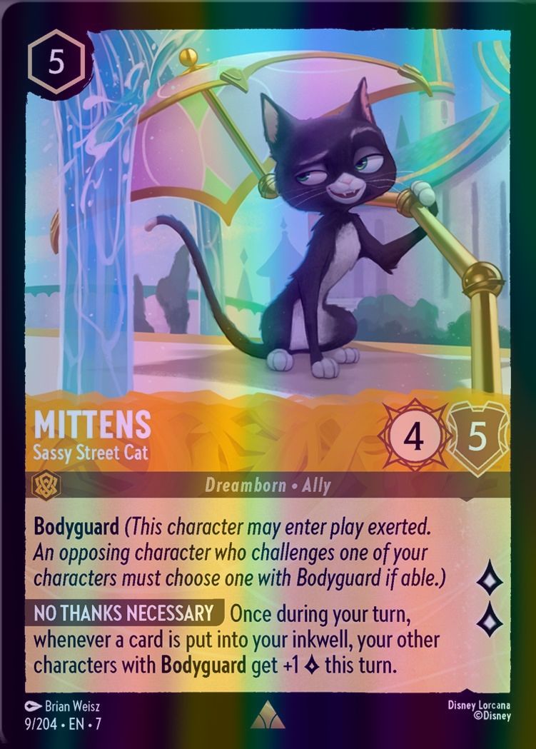 Mittens - Sassy Street Cat (Archazia's Island - 009/204) Rare