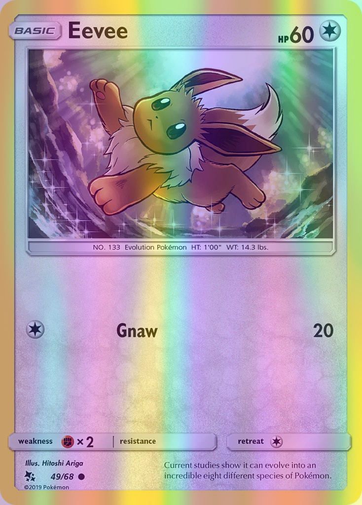 Eevee - 49/68 (HIF) Common - Near Mint Reverse Holofoil