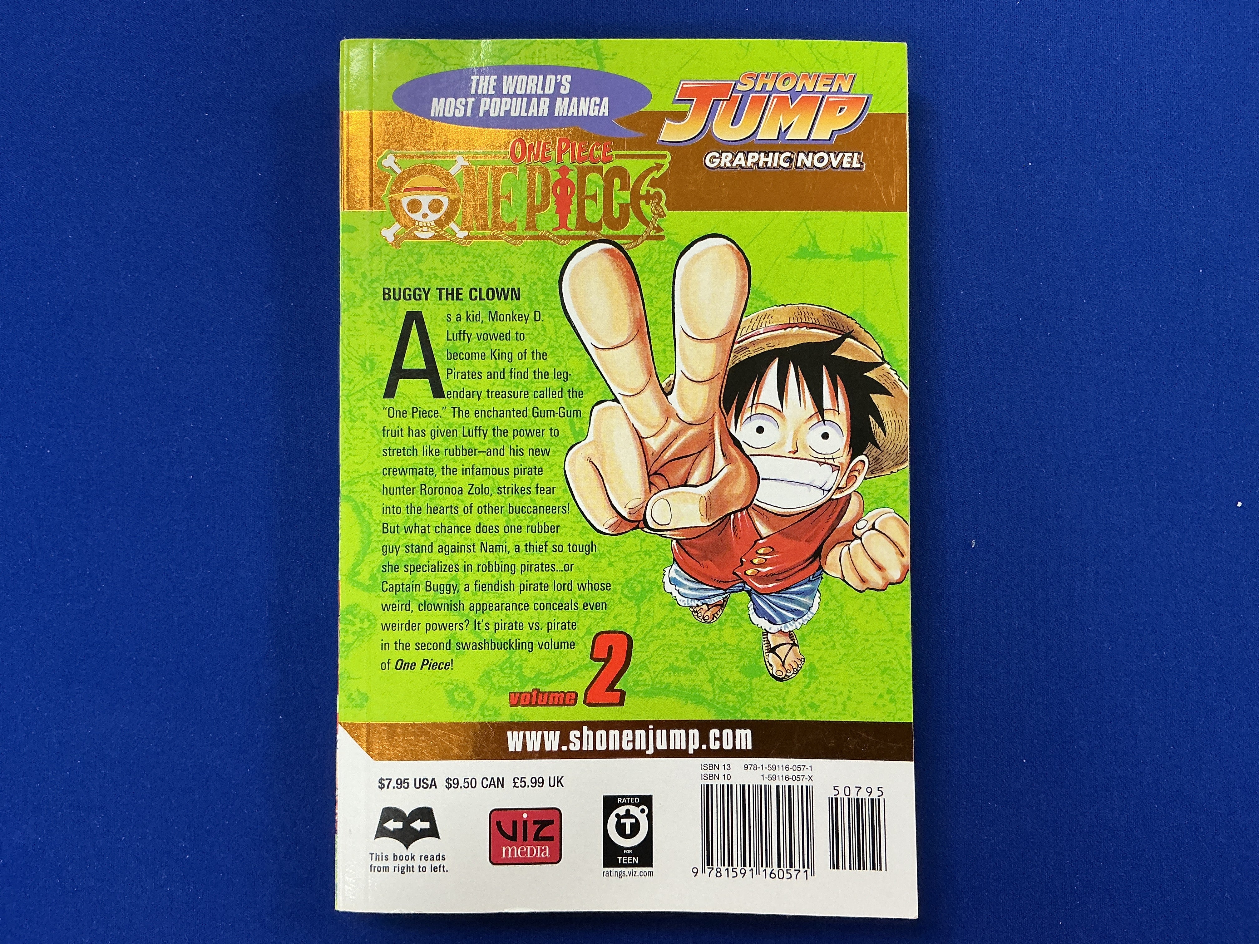 One Piece Gold Foil Cover Volume 2 (Seventh Printing)(USED)