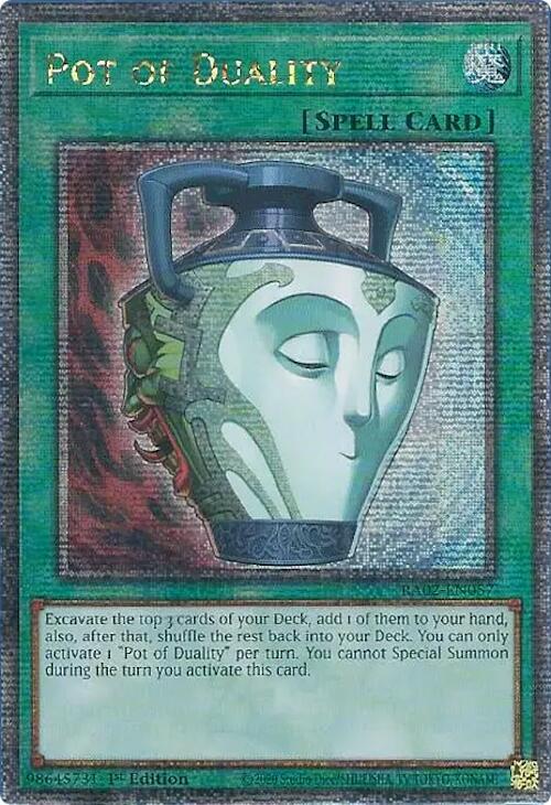 Pot of Duality (RA02-EN057) Quarter Century Secret Rare - Near Mint 1st Edition