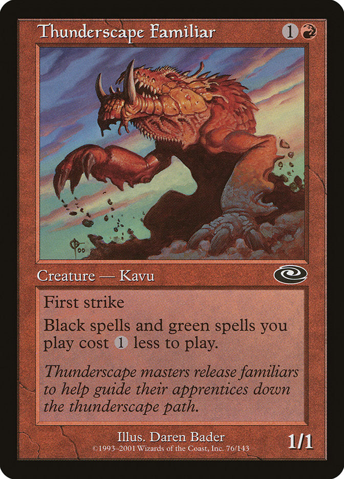 Thunderscape Familiar (PLS-C-FOIL) Light Play