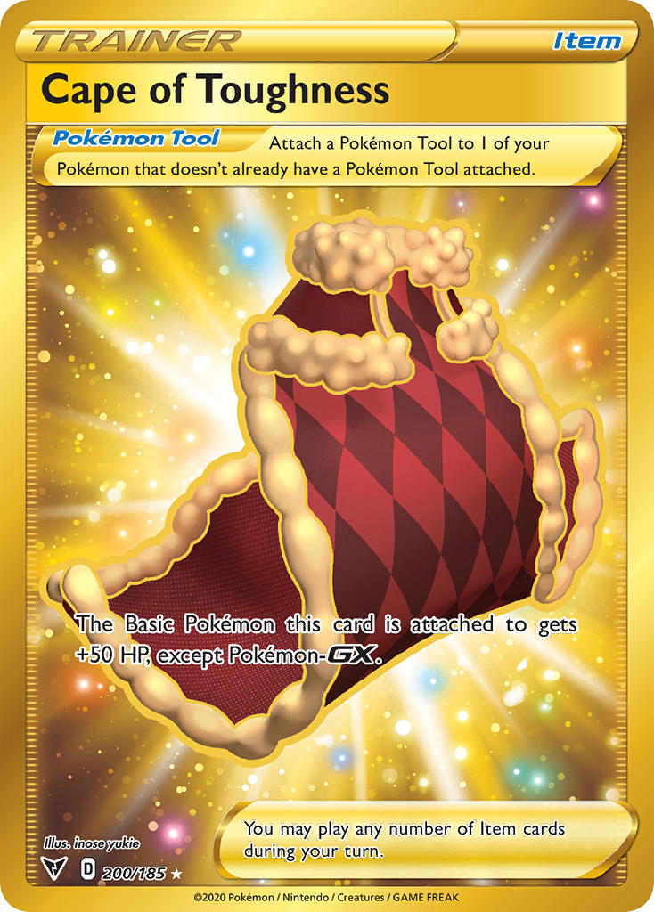 Cape of Toughness - 200/185 (SWSH04) Secret Rare - Near Mint Holofoil
