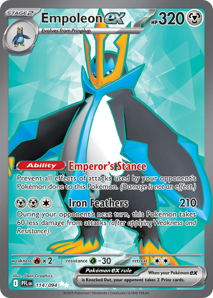 Empoleon ex - 114/094 (PFL) Ultra Rare