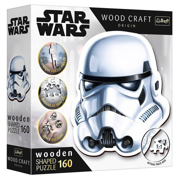 Trefl: Woodcraft 160 Puzzle - Star Wars Stormtrooper's Helmet