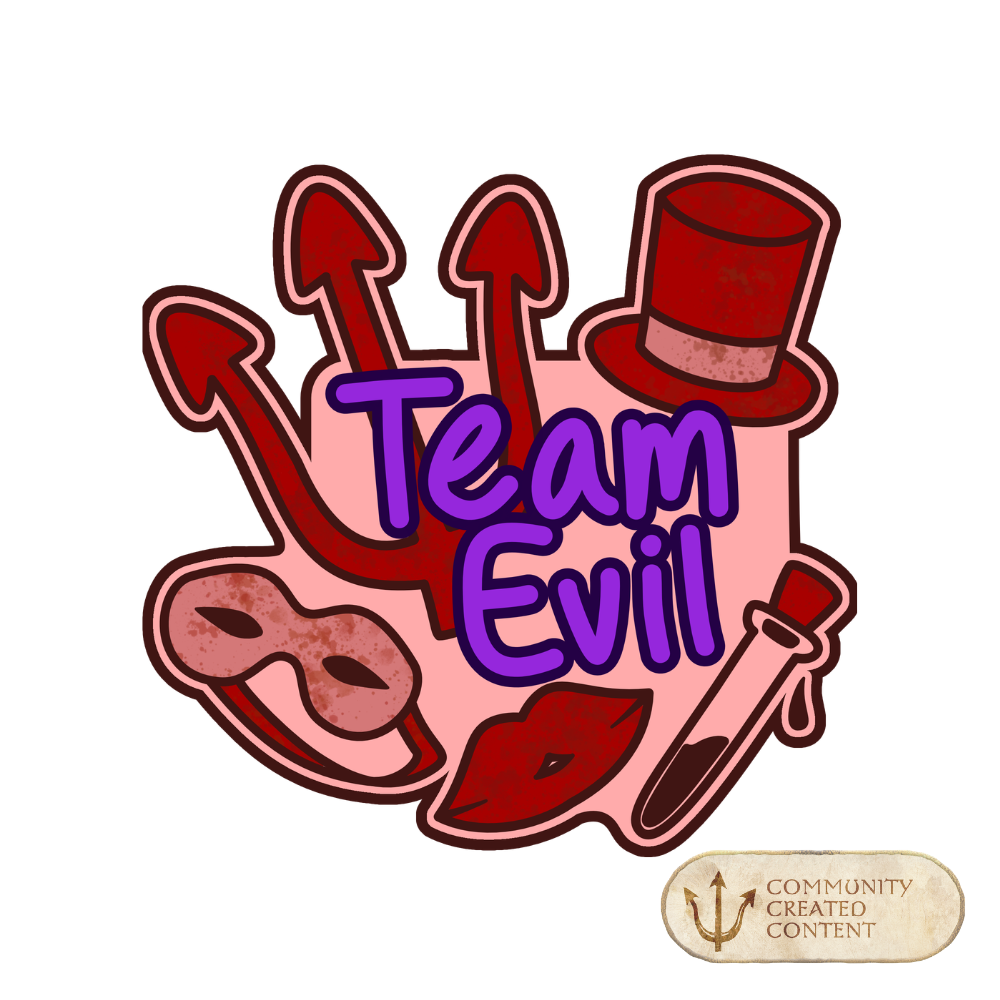 Atlantis Swag: Blood on the Clocktower - 2.5" Team Evil Acrylic Keychain