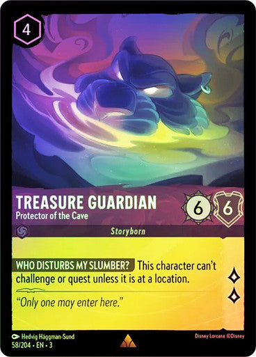 Treasure Guardian - Protector of the Cave (Into the Inklands 058/204) Rare - Near Mint Cold Foil