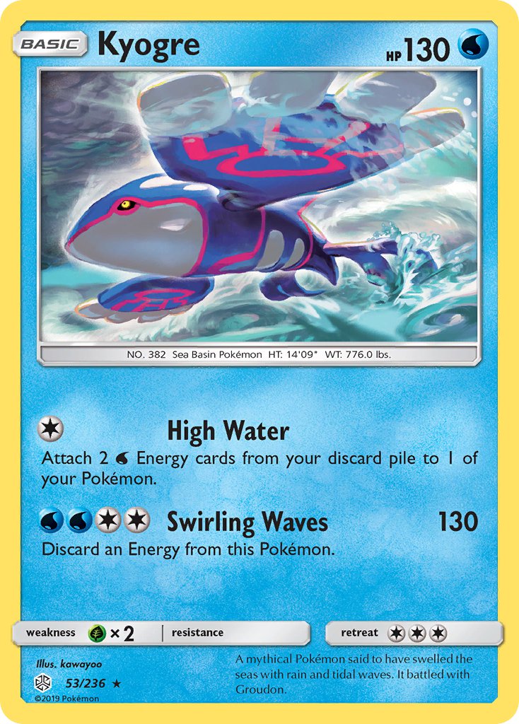Kyogre - 053/236 (CEC) Rare - Near Mint