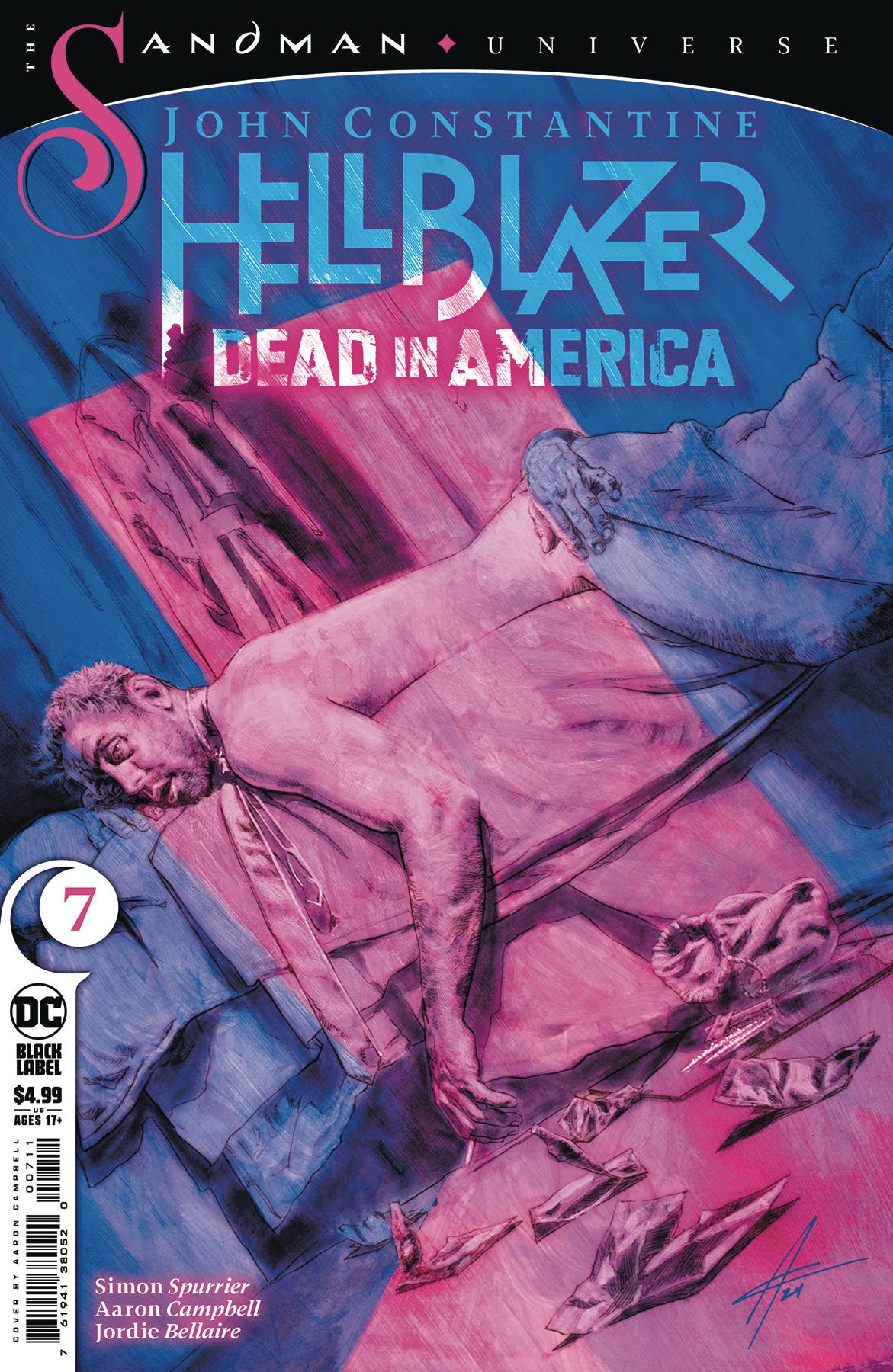 JOHN CONSTANTINE HELLBLAZER DEAD IN AMERICA #7 (OF 11) CVR A AARON CAMPBELL (MR)