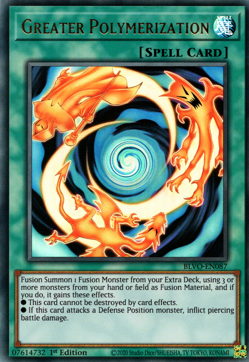 Greater Polymerization (BLVO-EN087) Ultra Rare - Near Mint 1st Edition