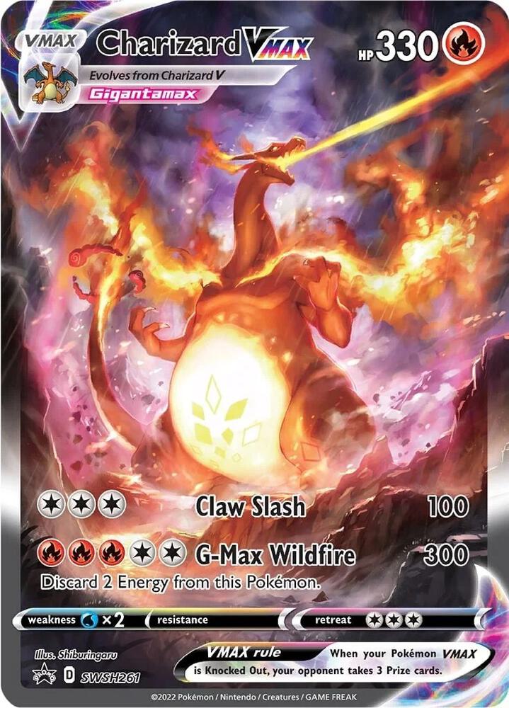 Charizard VMAX - SWSH261 (SWSH:PR) Promo - Damaged Holofoil