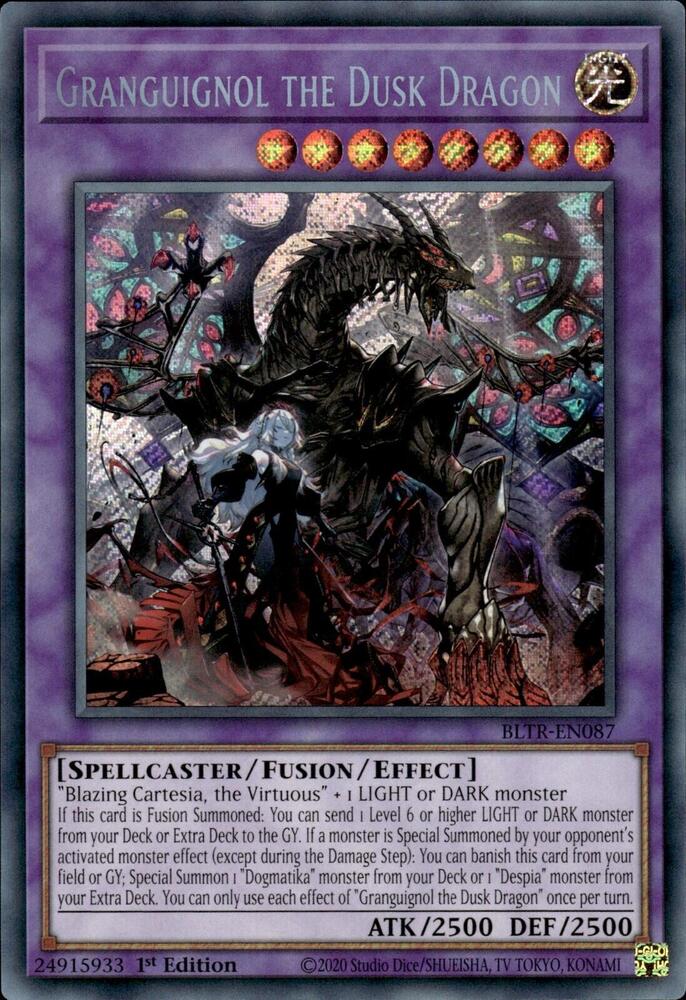Granguignol the Dusk Dragon (BLTR-EN087) Secret Rare - Near Mint 1st Edition
