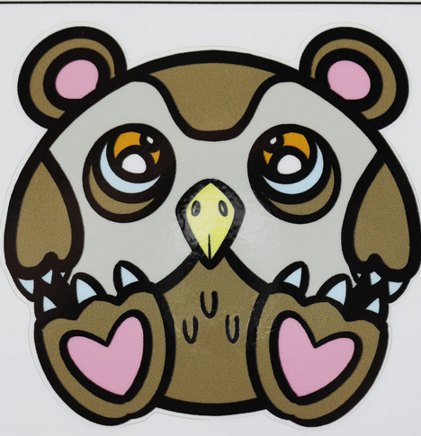 Baby Monster Sticker: Owl Bear