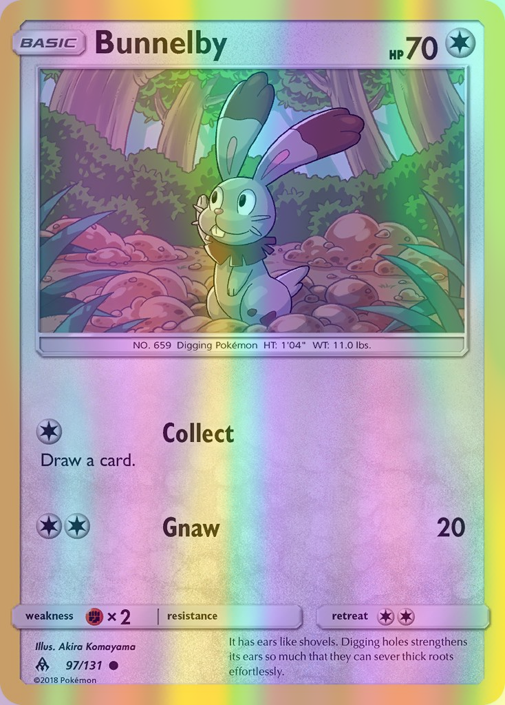 Bunnelby - 097/131 (FLI) Common - Near Mint Reverse Holofoil