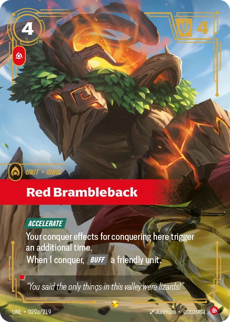 Red Brambleback (Alternate Art) - 029a/219 (UNL) Showcase