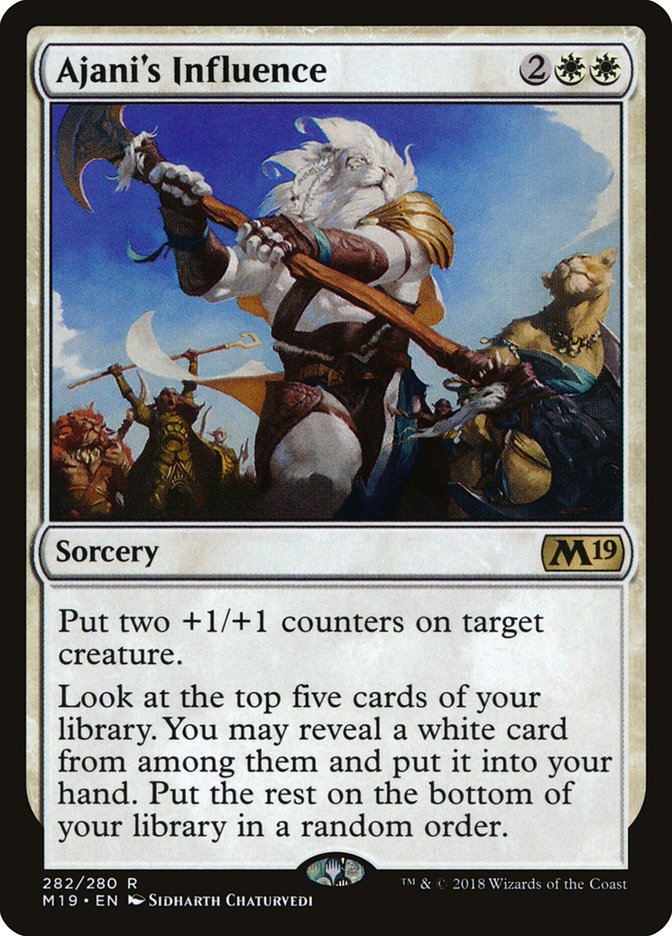 Ajani's Influence (M19-R-FOIL)