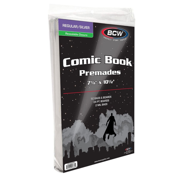 BCW: Comic Book Premades - Silver Age Size Resealable (50)