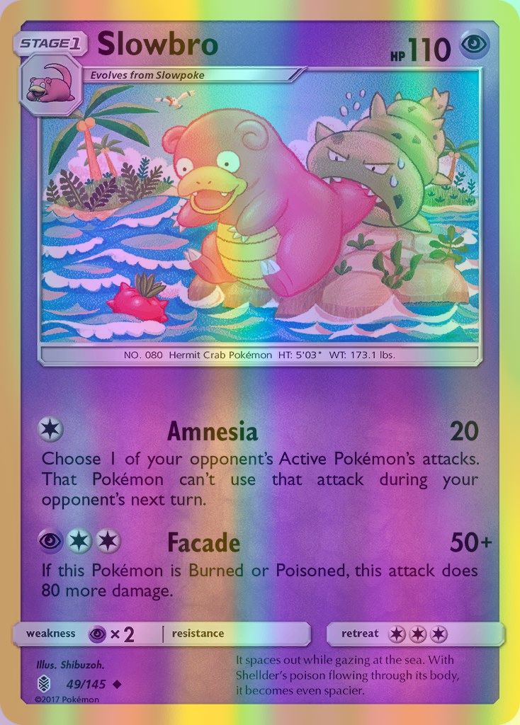 Slowbro - 049/145 (SM:GRI) Uncommon - Near Mint Reverse Holofoil