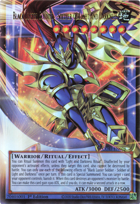 Black Luster Soldier - Soldier of Light and Darkness (Extended Art) (CORI-EN028)