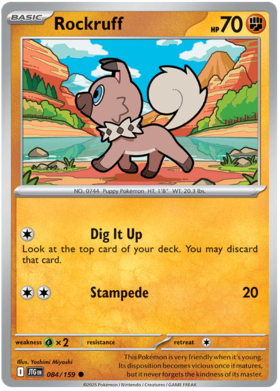 Rockruff - 084/159 (JTG) Common