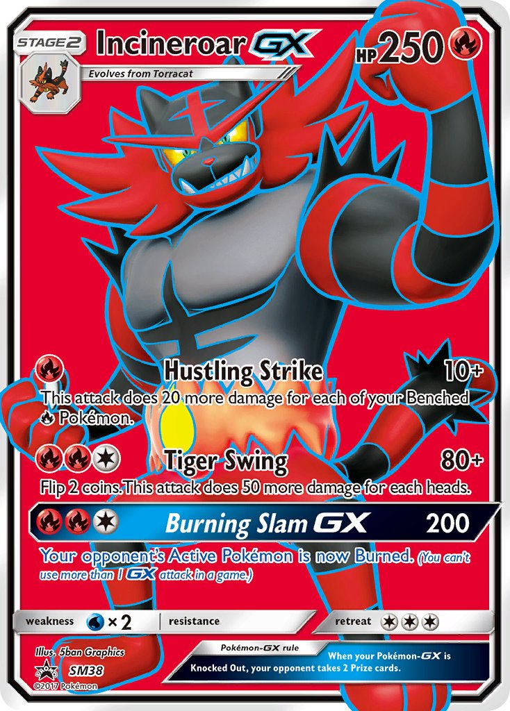 Incineroar GX - SM38 (SM:PR) Promo - Near Mint Holofoil