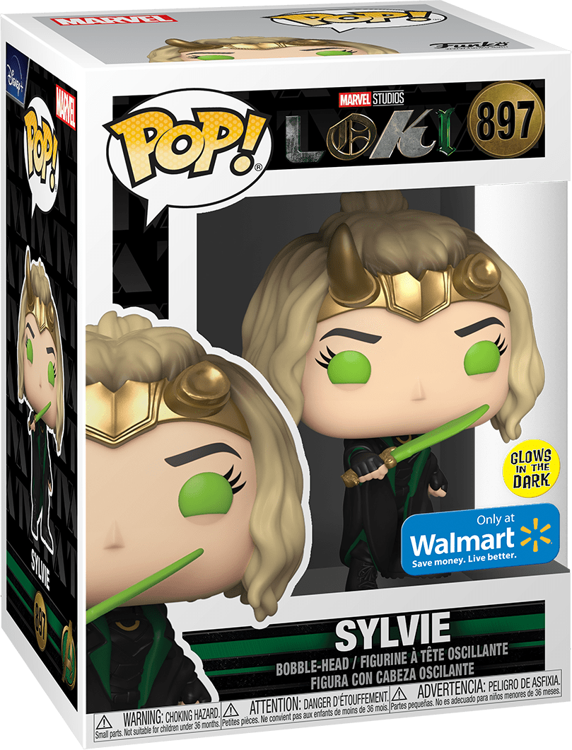 POP Figure: Marvel Loki #0897 - Sylvie (Glow in the Dark) (Walmart)
