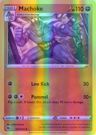Machoke - 25/73 (CHP) Uncommon - Near Mint Reverse Holofoil