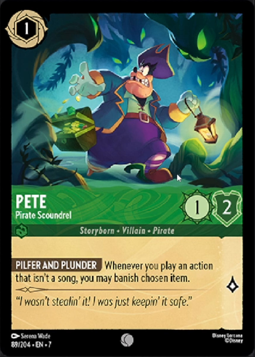 Pete - Pirate Scoundrel (Archazia's Island - 089/204) Common