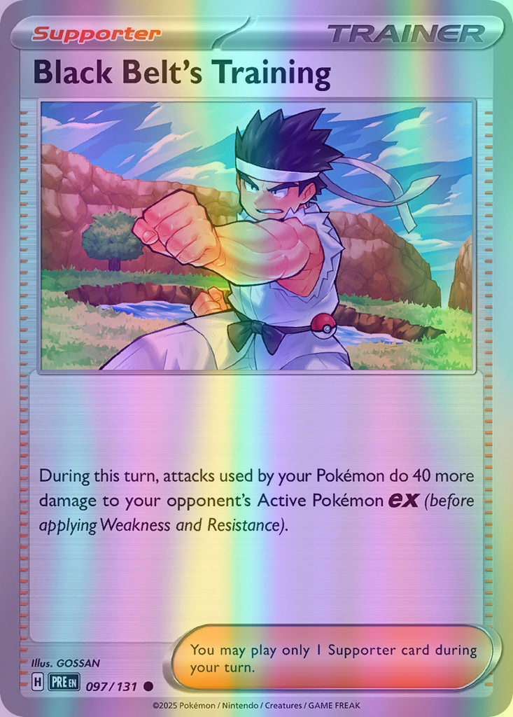 Black Belt's Training - 097/131 (PRE) Common - Near Mint Reverse Holofoil