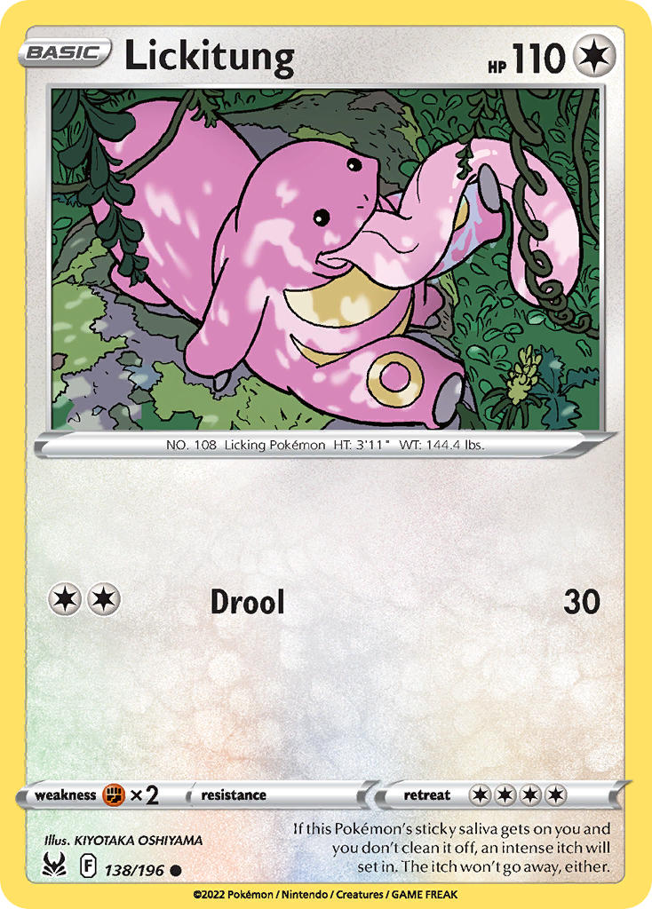 Lickitung - 138/196 (SWSH11) Common - Near Mint