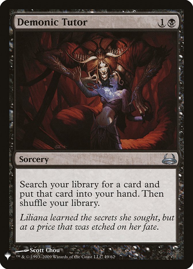 Demonic Tutor (DVD-U-LIST) Moderate Play