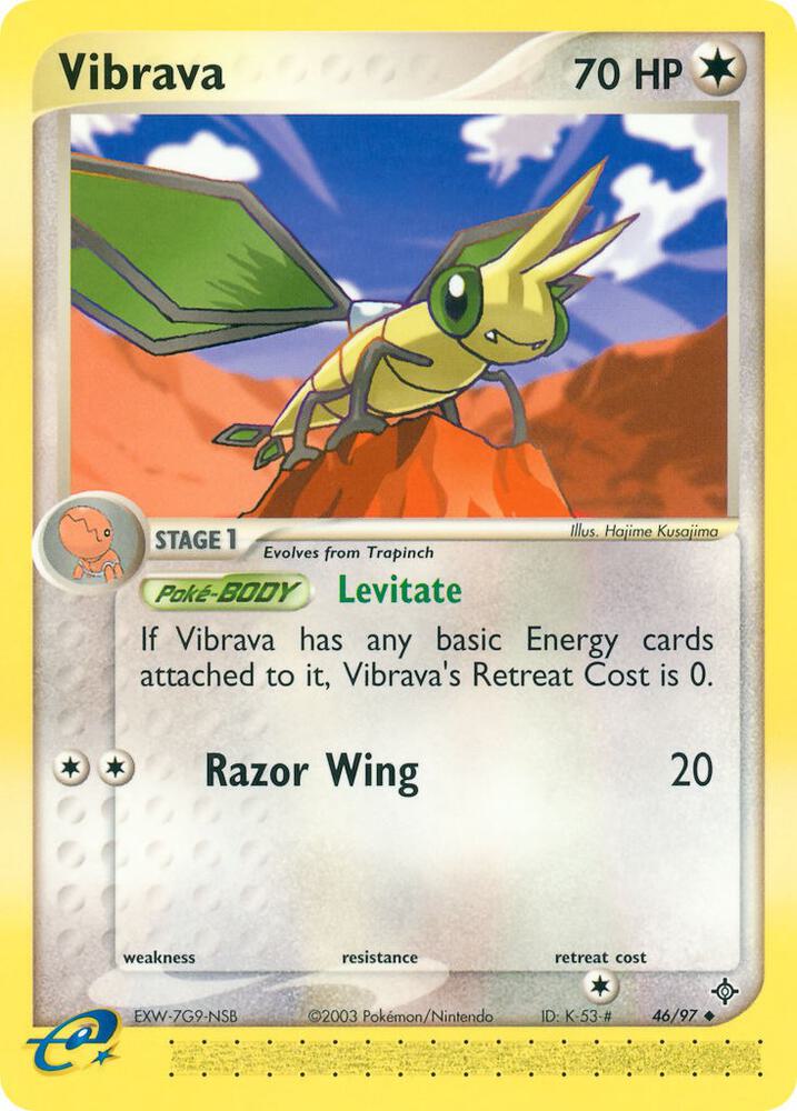 Vibrava - 46/97 (DR) Uncommon - Light Play Reverse Holofoil