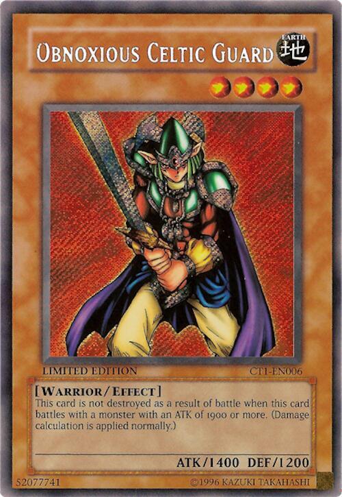 Obnoxious Celtic Guard (CTI-EN006) Secret Rare Near Mint Limited Edition