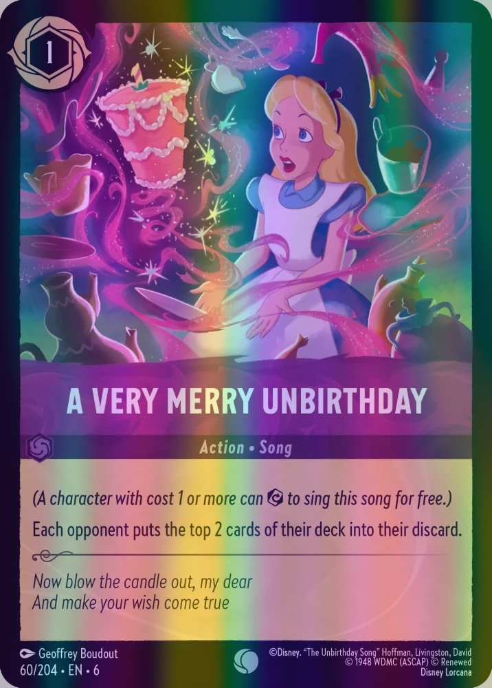 A Very Merry Unbirthday (Azurite Sea 060/204) Common - Near Mint Cold A Very Merry Unbirthday (Azurite Sea 060/204) Common - Near Mint Cold